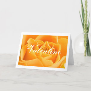 Gul ros Valentine Greeting Card Helgkort