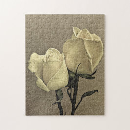 Gul ros Vintage Pussel