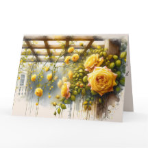 Gul ros Watercolor Garden