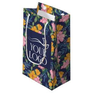 Gul Rosa Blommönster Din Företagets Logotyp