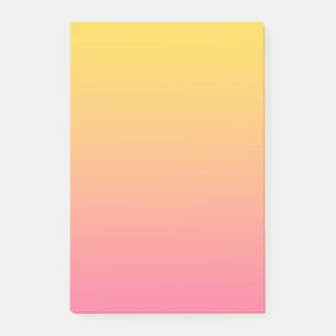 Gul Rosa Färg Post-it Block