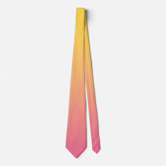 Gul Rosa Färg Slips (Framsida)