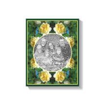 Gul rosblomma ram Skapa ditt eget foto