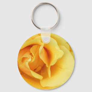 Gul rosblommar Keychain Nyckelring