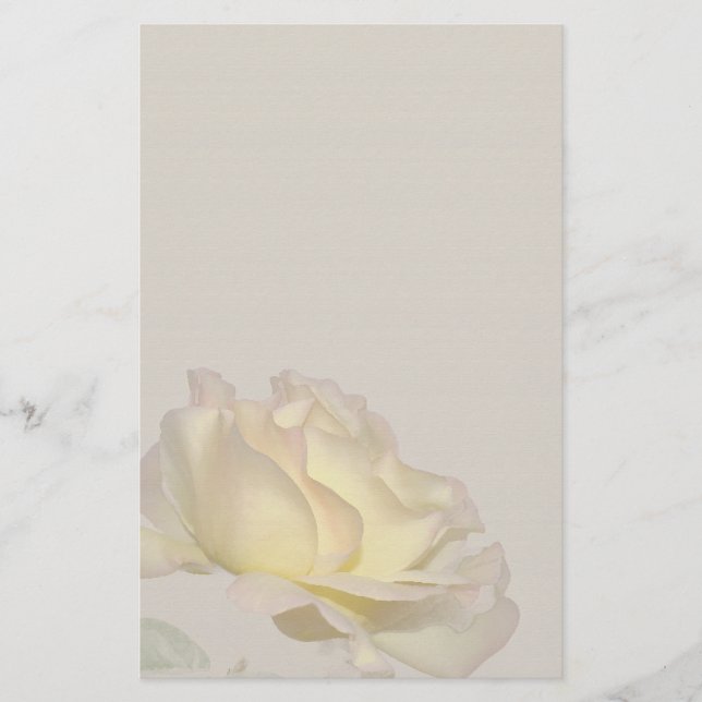 Gul rosbrevpapper brevpapper (Framsida)