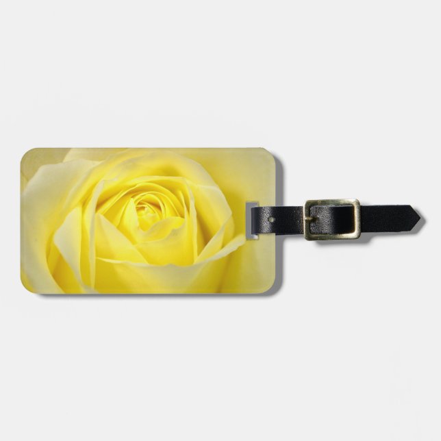 Gul rosCloseup Bagagebricka (Horisontell Framsida)