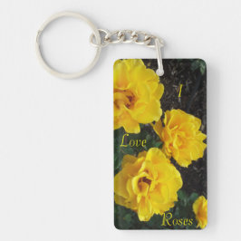 GUL ROSkeychain Nyckelring