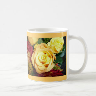 Gul rosmugg kaffemugg