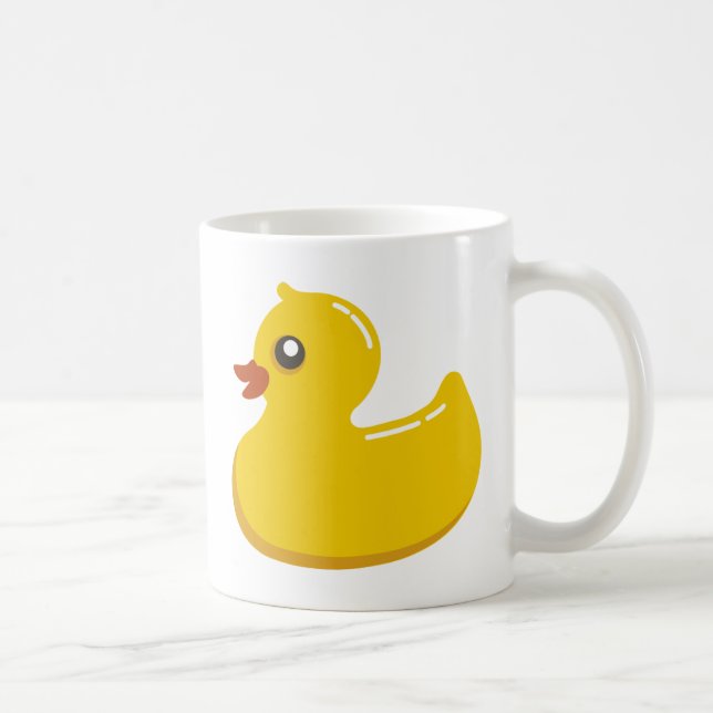 Gul Rubber Duckie grafik Kaffemugg (Höger)
