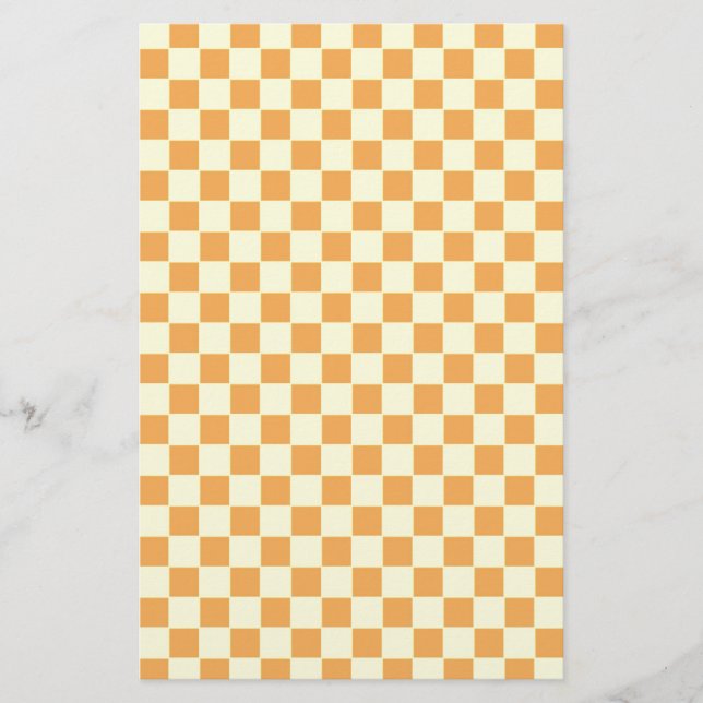 gul rutig brevpapper (Framsida)