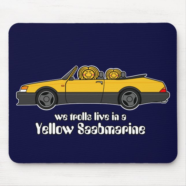 gul saabmarinemousepad musmatta (Framsidan)