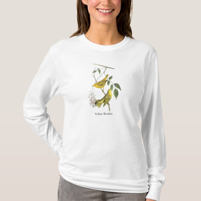 Gul sångare, John Audubon T-shirt (Framsida)