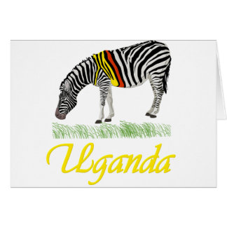 Gul sebraserie hälsningskort