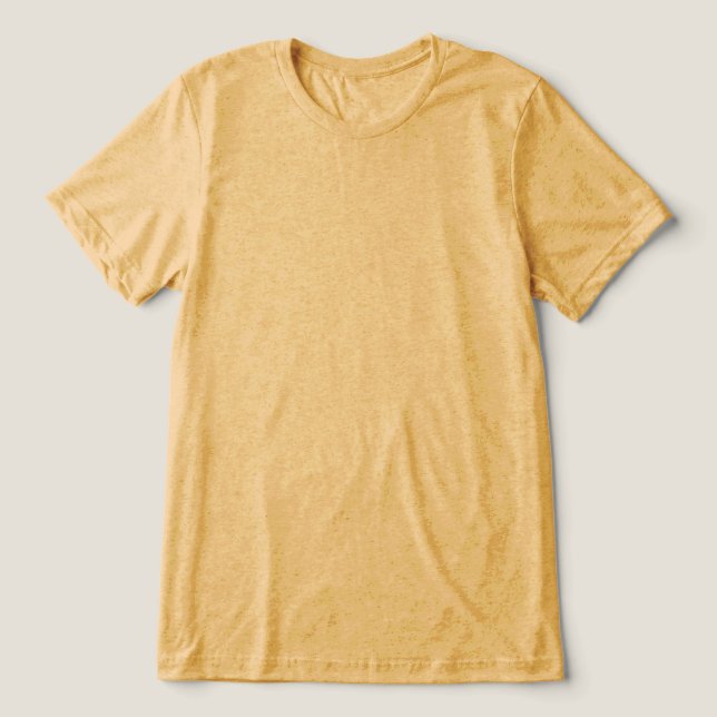 Gul Senap Enkel Tom Inget på Framsidan T Shirt (Design Framsida)
