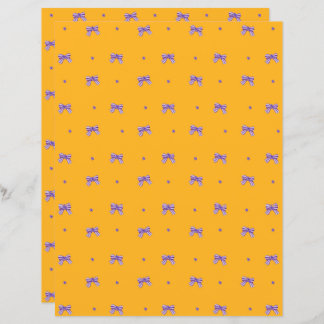 Gul senap med lila slingor och violer