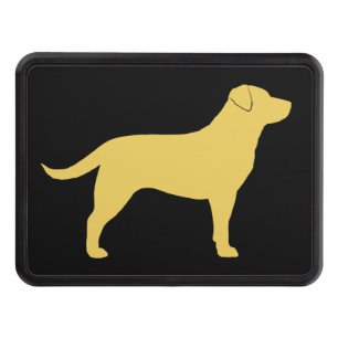 Gul Silhouette för Labrador Retriever Dragkroksskydd