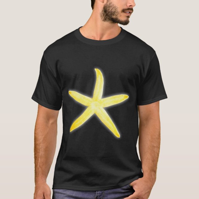 Gul sjöstjärna t shirt (Framsida)