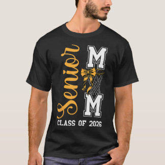 Gul Sketll Båge Senior Mamma Kl Av 2026 Examen T Shirt