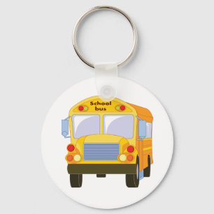Gul skolbuss Keychain Nyckelring
