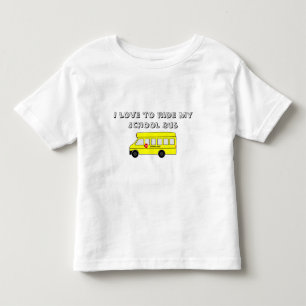 Gul skolbuss t shirt