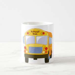 Gul skolbussmugg kaffemugg