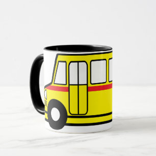 Gul skolbussmugg mugg