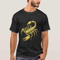 Gul Skorpion Zodiakdesign med Ornament