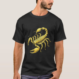 Gul Skorpion Zodiakdesign med Ornament T Shirt
