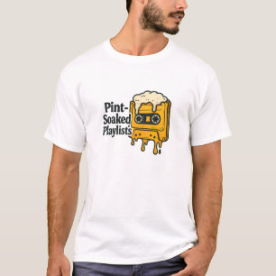 Gul Smältande Ölbandsmusik Citat T Shirt