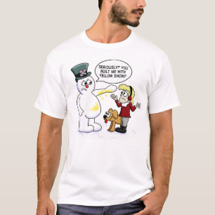 Gul snö t shirt