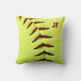 Gul softballboll för personlig kudde