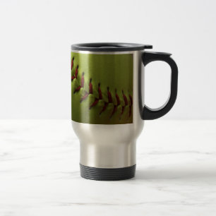 Gul softballfläkt resemugg