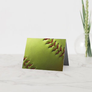 Gul softballinsida bleknar kort