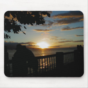 Gul solnedgångmousepad musmatta
