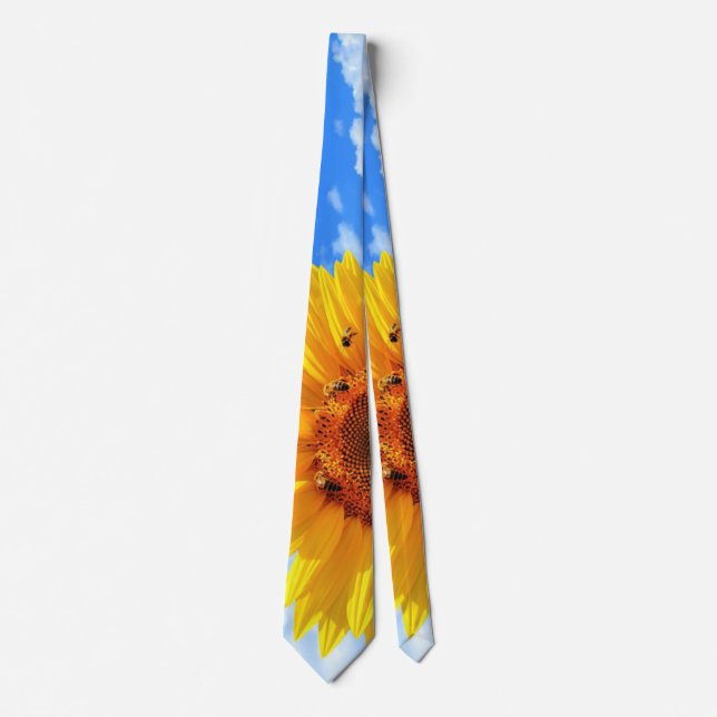 Gul solros halsduk slips (Framsida)