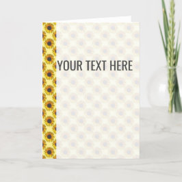 Gul solrosmönster meddelande