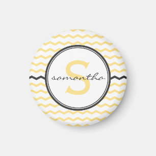 Gul sparreMonogram Magnet