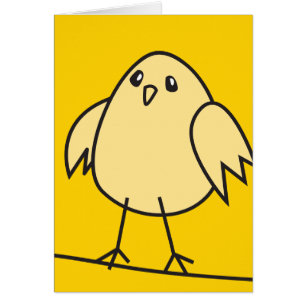 gul sparrow hälsningskort
