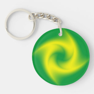 Gul spiral på grönt