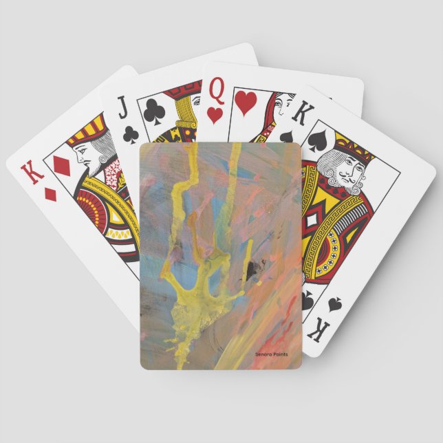 Gul Stråle Casinokort (Baksidan)