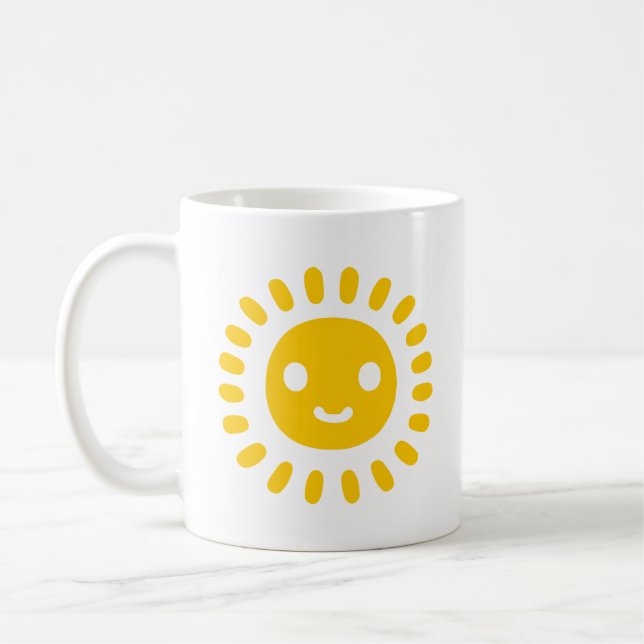 Gul Sun Art Kaffemugg (Vänster)