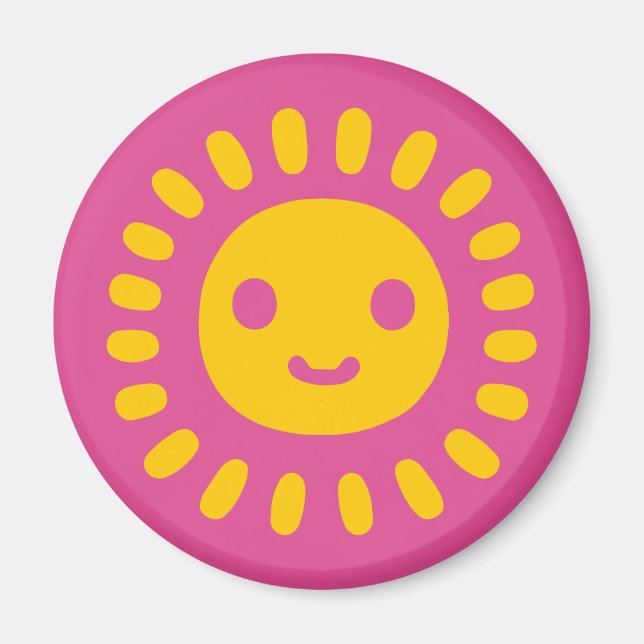 Gul Sun Art Magnet (Framsidan)