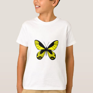 Gul Svalstjärt Fjäril Pojkar Grafisk T-Shirt
