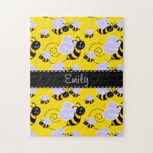 Gul & svart humla pussel