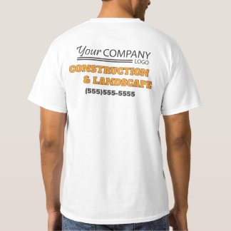 Gul, svart utomhusföretagsskylt med logotyp t shirt