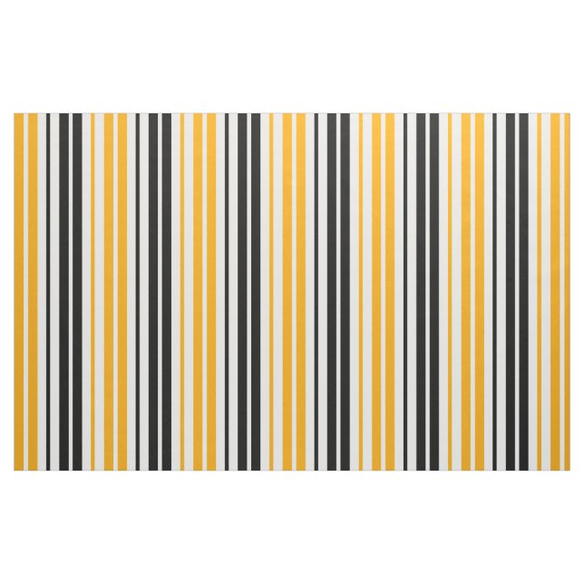 Gul Svart Vit Randig Mönsterdesign  Tyg (Fat Quarter)