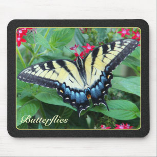 Gul Swallowtail fjäril Mousepad Musmatta