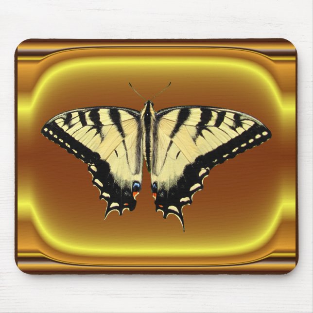 Gul Swallowtail ~-mousepad Musmatta (Framsidan)