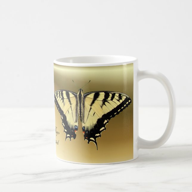 Gul Swallowtail ~-mugg Kaffemugg (Höger)