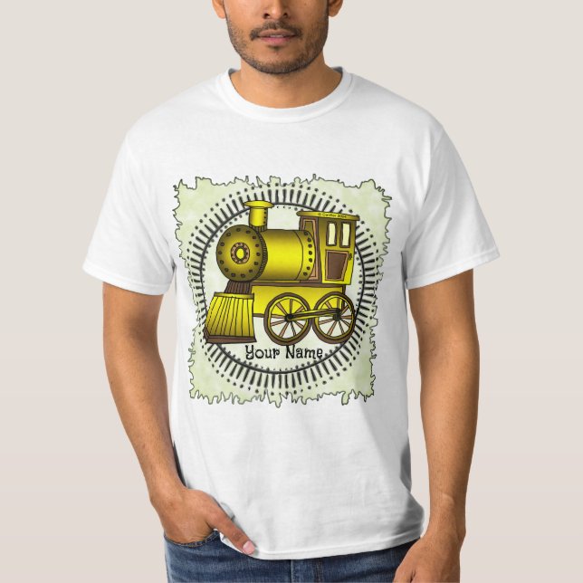 Gul tågbalja t shirt (Framsida)
